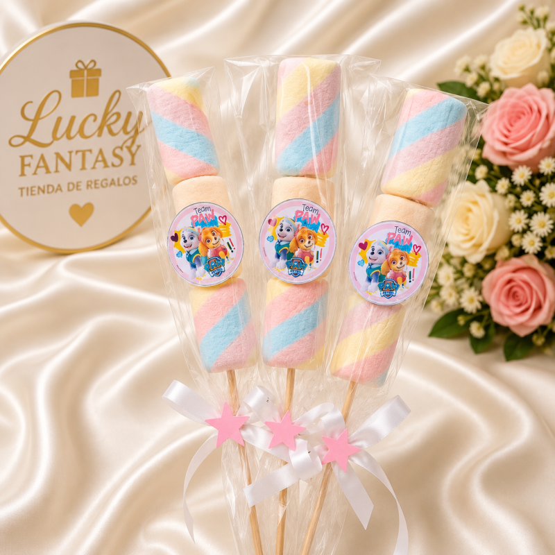 Brochetas de Masmelos Personalizadas 