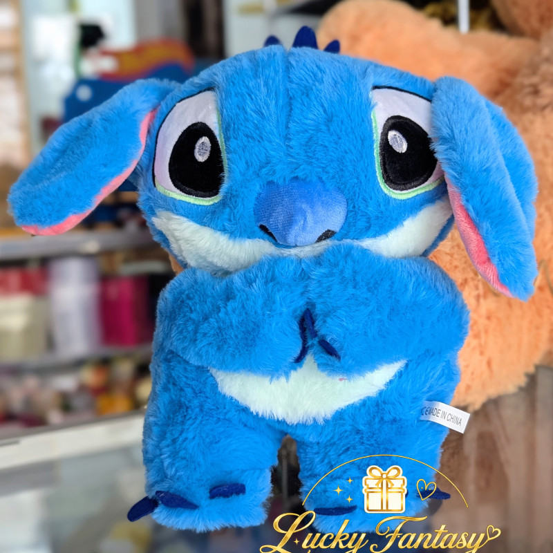 Peluche Stitch que Respira 23 cm | Con Movimiento y Sonido Relajante