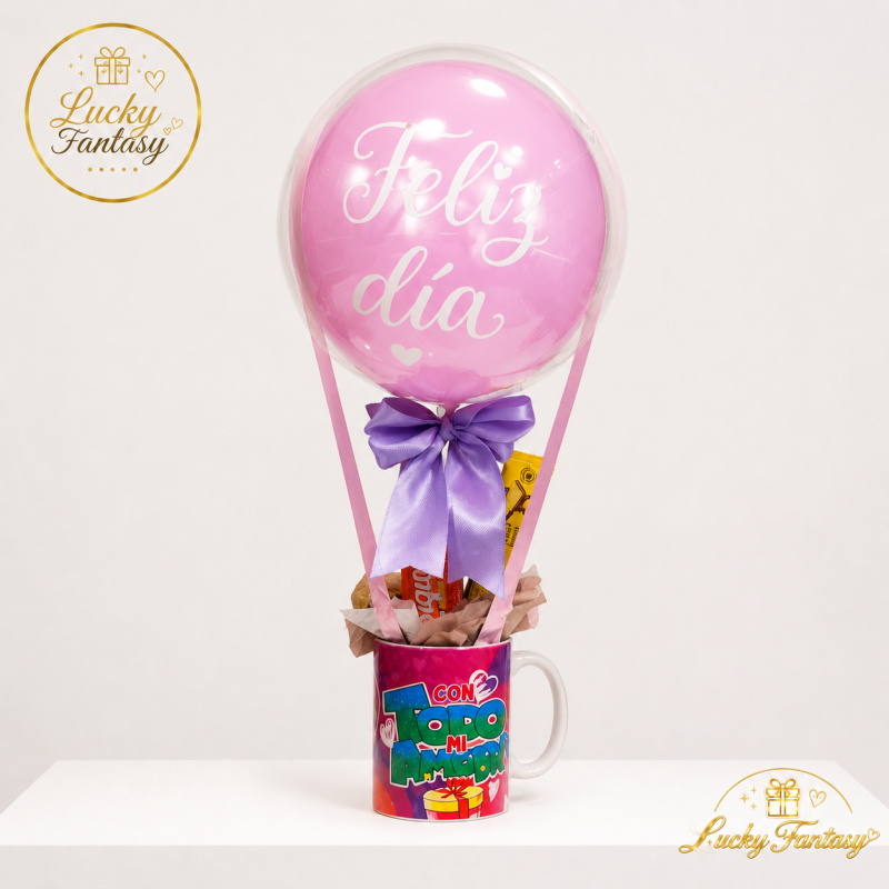 Globo Sorpresa en Vaso Mugs